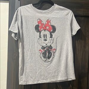 Disney Minnie Mouse Gray Kids T-Shirt
